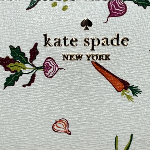 ♠️kate spade Harvest Time Printed Large Slim Bifold Wallet, Cream Multi NWT - Picture 6 of 12